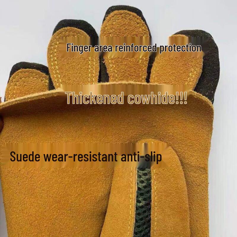 Xun Zhanying Double-Layer Cowhide Rappelling Gloves