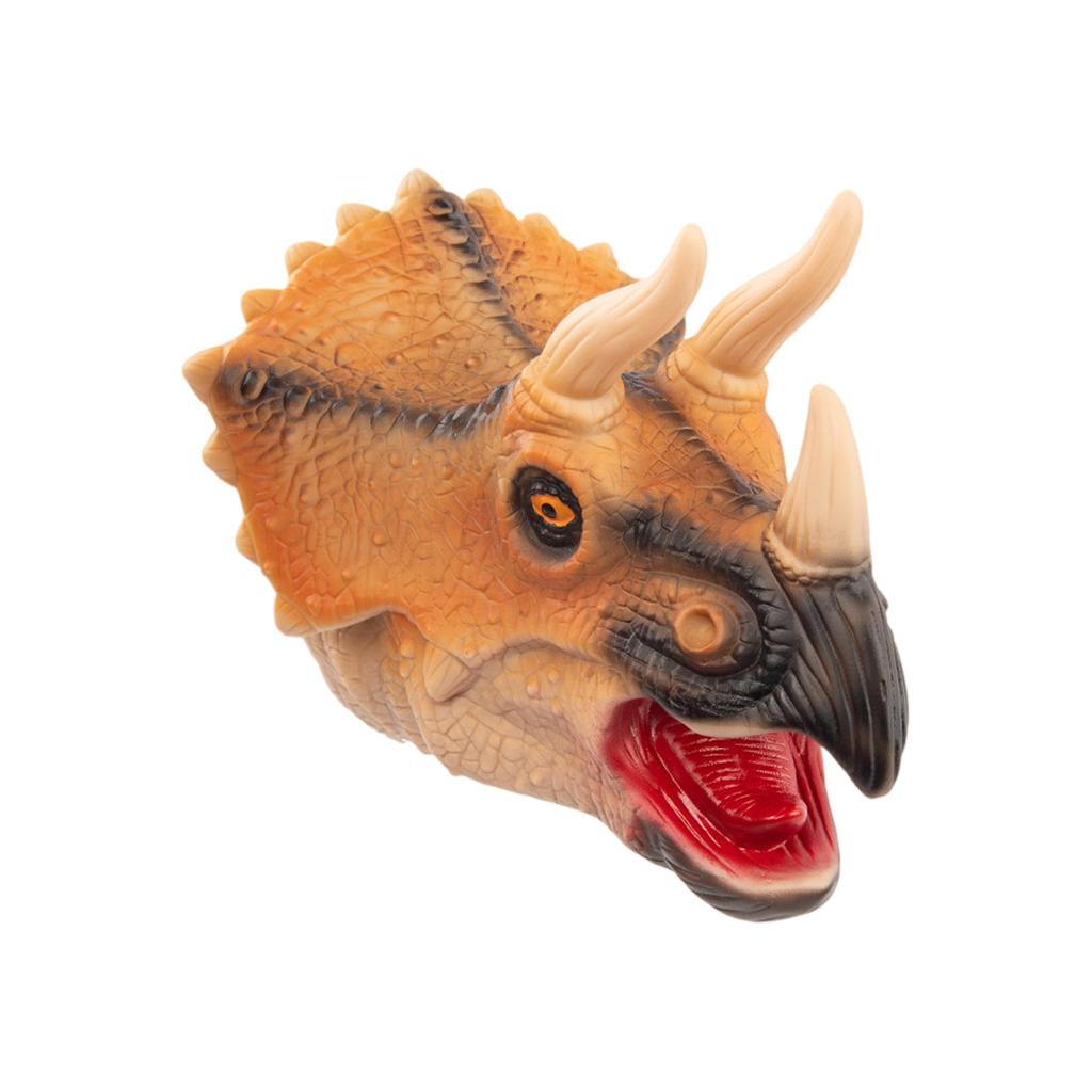 Soft Rubber Dinosaur Puppet Set Dilophosaurus Children's Hand Puppet Glove