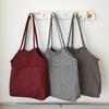 2026 Simple Large Capacity Plaid Canvas Shoulder Bag for Women and College Students