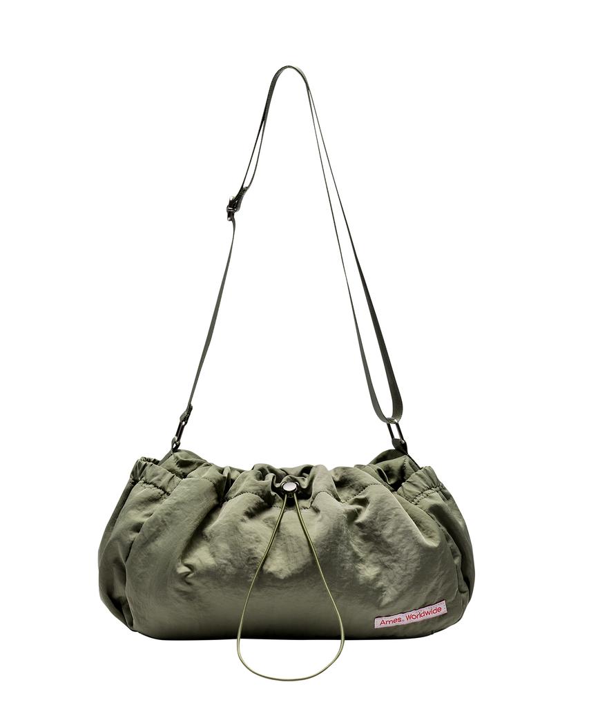 Ames-Worldwide Drawstring Cross Bag Khaki