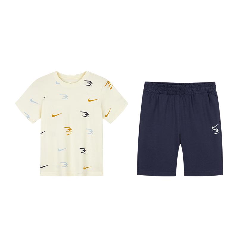 NIKE3BRAND Kids' Moisture-Wicking T-Shirt and Shorts 2-Piece Summer Set