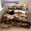 3pcs Anime Teddy Bear Bedding Set - Includes One Quilt Cover and Two Pillowcases (No Core) - Perfect for Bedroom and Guest Room Decoration,