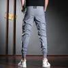 Men's 2024 Ice Silk Ankle-Length Casual Sports Pants - Summer Thin Tencel Korean Slim Fit Trousers