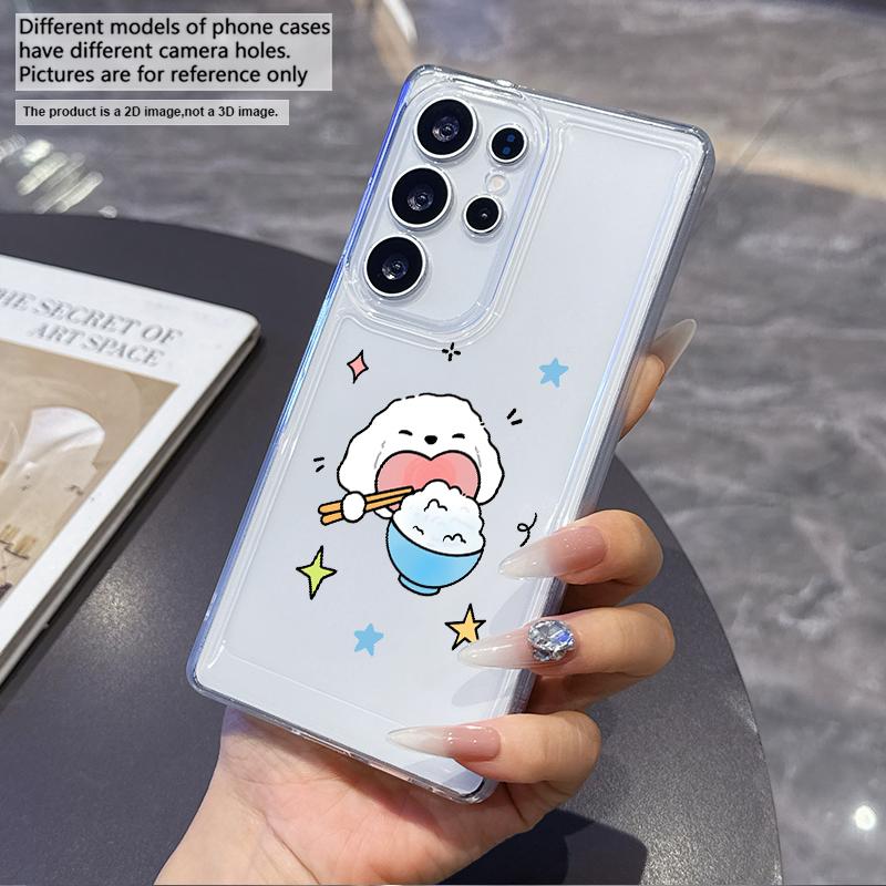 Clean and concise image Phone Case for Samsung A24 A25 A26 A31 A32 A33 A34 A35 A51 A53 A54 A71 A72 A73 Transparent Soft Covers