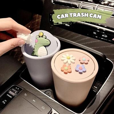 Niedlicher Kreativer Kleiner Mini Auto Mülleimer Auto Aufbewahrungsbox Schreibtisch Mülleimer Ablagebox Autozubehör