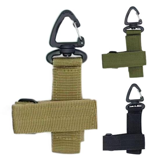 Outdoor Multi-function Glove Storage Buckle Adjustable Camping Hiking Backpack Multi-purpose Tools Rope Hanging Fastener Tape Webbing Carabiner