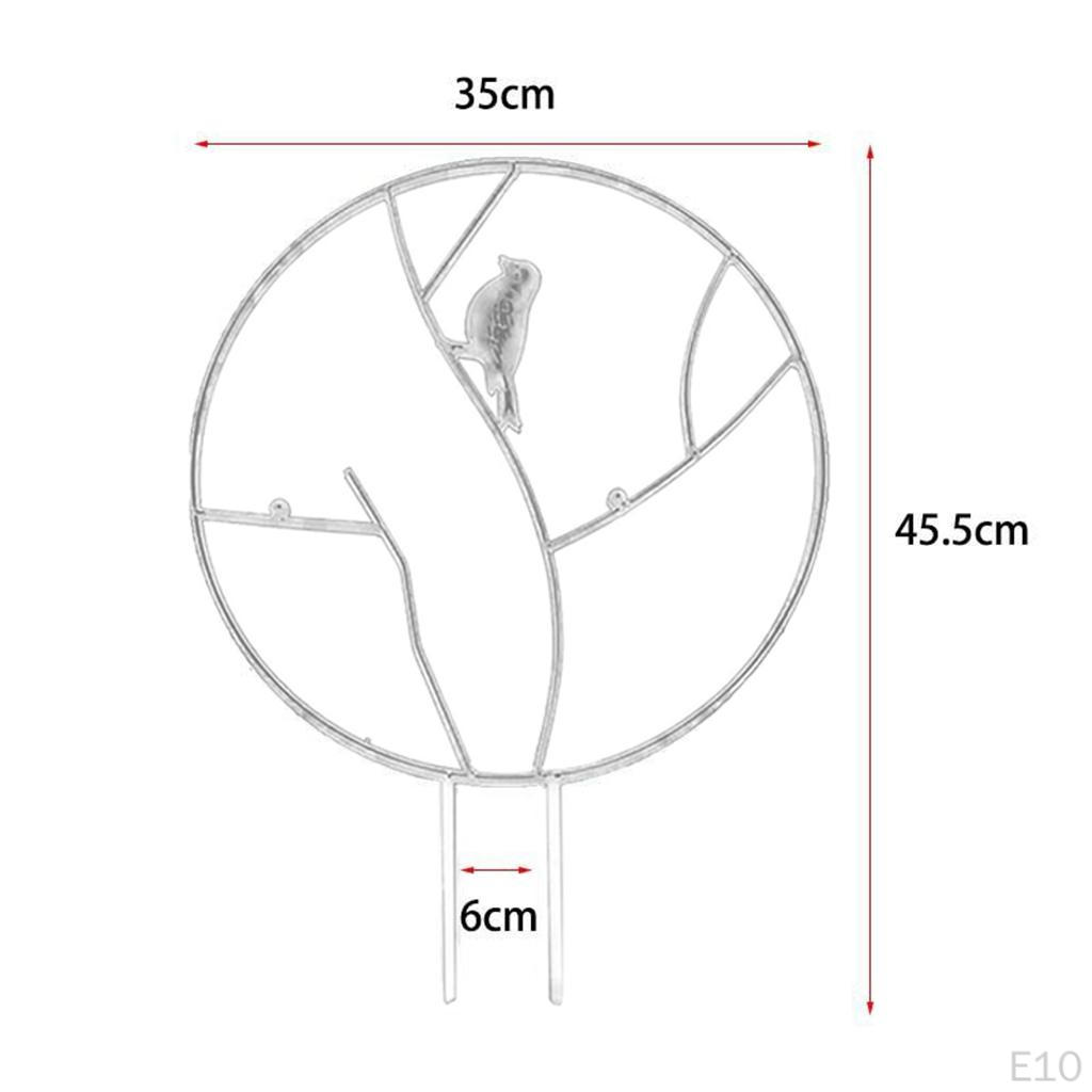 Garden Metal Trellis, Round Trellis for DIY Potted Climbing Support, Flower Rose Vines Ivy