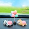 Car Accessories Decor Funny Pig Doll Panda Rabbit Beat On The Buttocks Relax While Driving Fidget Toy Central Console Decoration