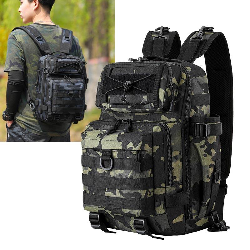 Fishing Bag Tactical Backpack Bait Lure Box Fishing Rod Reel Pouch Bags Fishing Tackle Accessory Bags Camping Shoulder Bag