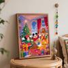 Disney Christmas Oil Painting Hand Painting Coloring Painting Handmade Diy Home Decoration Gift