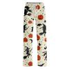 Damen elastische Taille Kordelzug Hose Halloween Print Lässige Loungehose Vollständige Länge Entspannte Passform Schlafanzug Hose