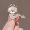 Cartoon Imitation Shell Dragon Brooch For Women Chinese Zodiac Dragon Badge Cute Animal Pins Clothing Accessories Jewelry Gift