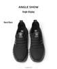 2025 Winter Men's Thick-Soled Non-Slip Breathable Lace-Up Sports Shoes with Velvet Warmth