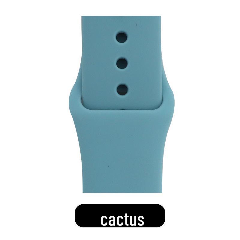 Apple Classic Solid Silicone Strap for iWatch 9/Ultra – Durable Solid Color Band