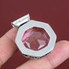 Faceted Pink Kunzite Pendant Vintage Pendant Gemstone Pendant 925 Sterling Silver Pendant Pink Kunzite Jewelry Handmade Pendant Gift For Mom