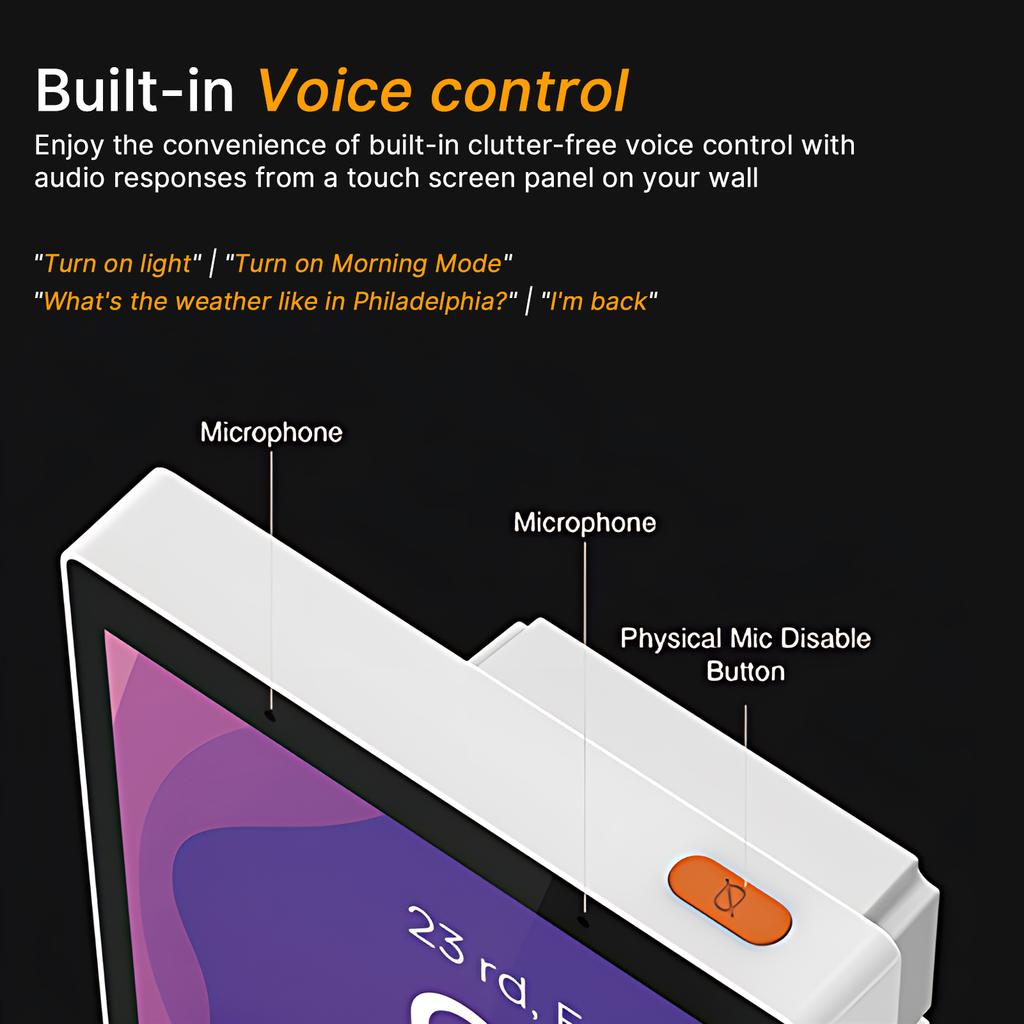 5 Inch Smart Home Control Panel Touchscreen All-in-One Home Devices Switch Wall Mount Smart Panel