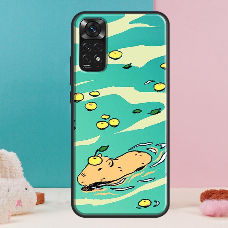 Capybara  Lovely Animal Case For Xiaomi Redmi Note 14 13 Pro 12 11 9 10 9S 10S 11S 12S Redmi 14C 13C 10C 12C Cover