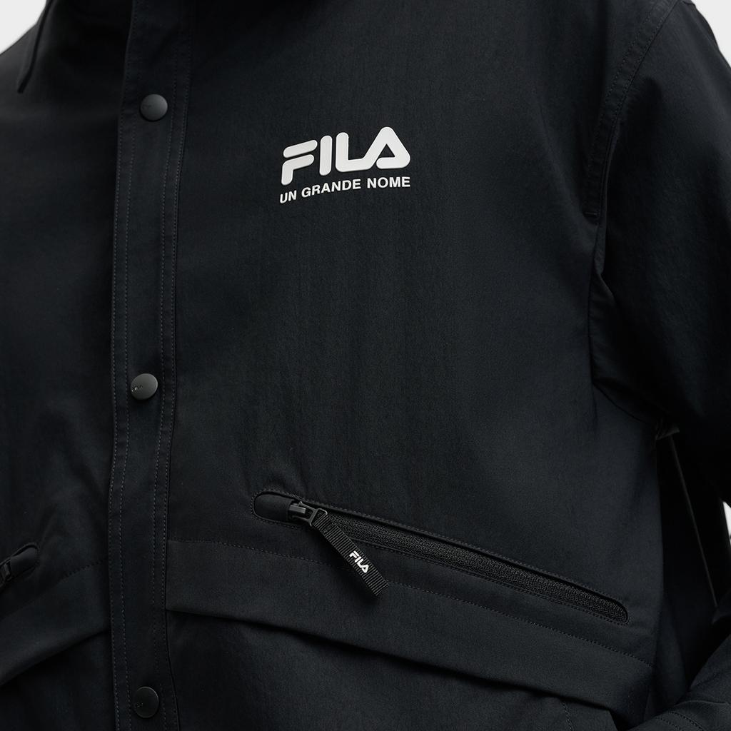 Fila Original Fashionable Personality Trendy Minimalist Retro Casual Sports Versatile Comfortable Woven Long Sleeve Shirt Men Shirts F11M539403FBK