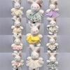 Cute Little White Rabbit Plush Toy Floral Skirt Rabbit Doll Grab Machine Doll Girl Birthday Gift