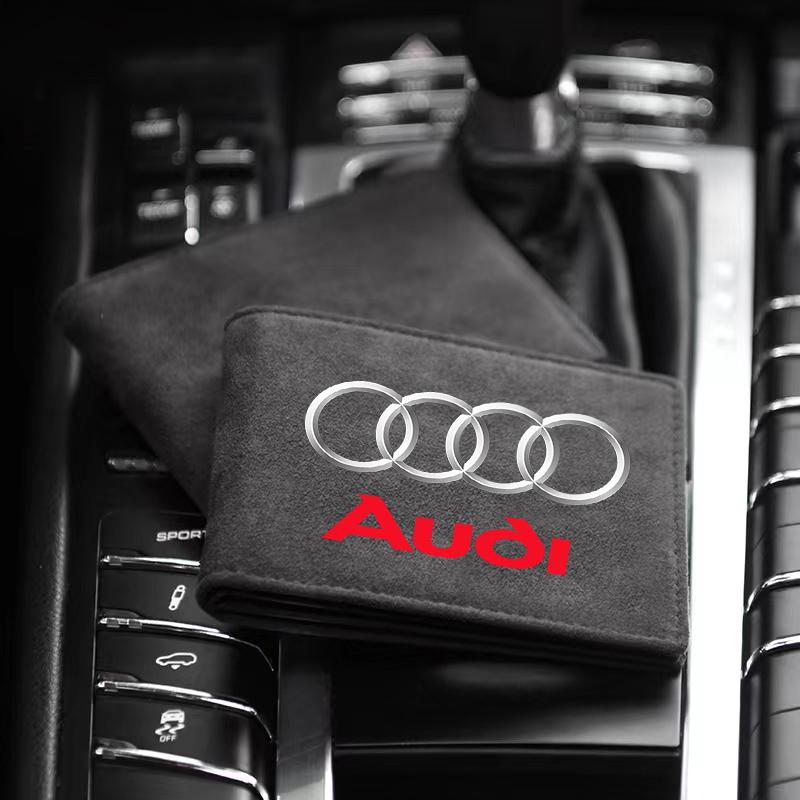 1Pcs Leather Credit Card Case Car Driving Documents Protective Case For Audi B5 B6 B7 B8 B9 A3 8P 8V 8L A5 A6 C6 C5 C7 4F A1 A7 A8 Q2 Q3 Q5 Q7 TT
