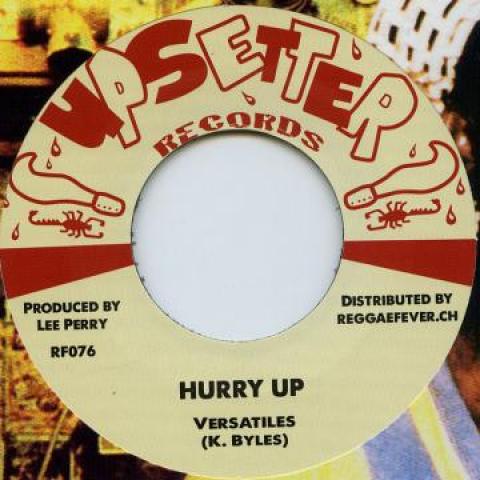 7inch Record VERSATILES / COUNT STICKY, UPSETTER - Hurry Up / Dry Acid RF076 Upsetter/Reggae 1969 Europe Reggae, Ska & Dub