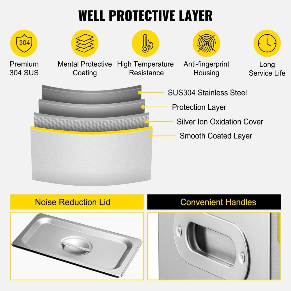 6L ultrazvukový čistič digitální časovač nerezová ocel čištění hodinek