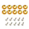 10Pcs M6 Car Modified Fasteners Fender Washer JDM Screw Gasket  Aluminum Mudguard Bumper Engine Concave Screws Car Accessories