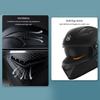 Motorcycle Helmets For Men Full Face Motorbike Riding Helmets Protective Full Face Helmets With Warm Neck Scarf For Motorcycle