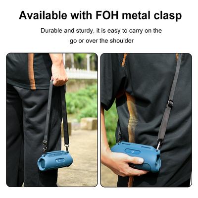 Protective Sleeve Cover with Shoulder Strap Silicone Protective Cover Shell Protective Skin Case for JBL Flip 7 Speaker