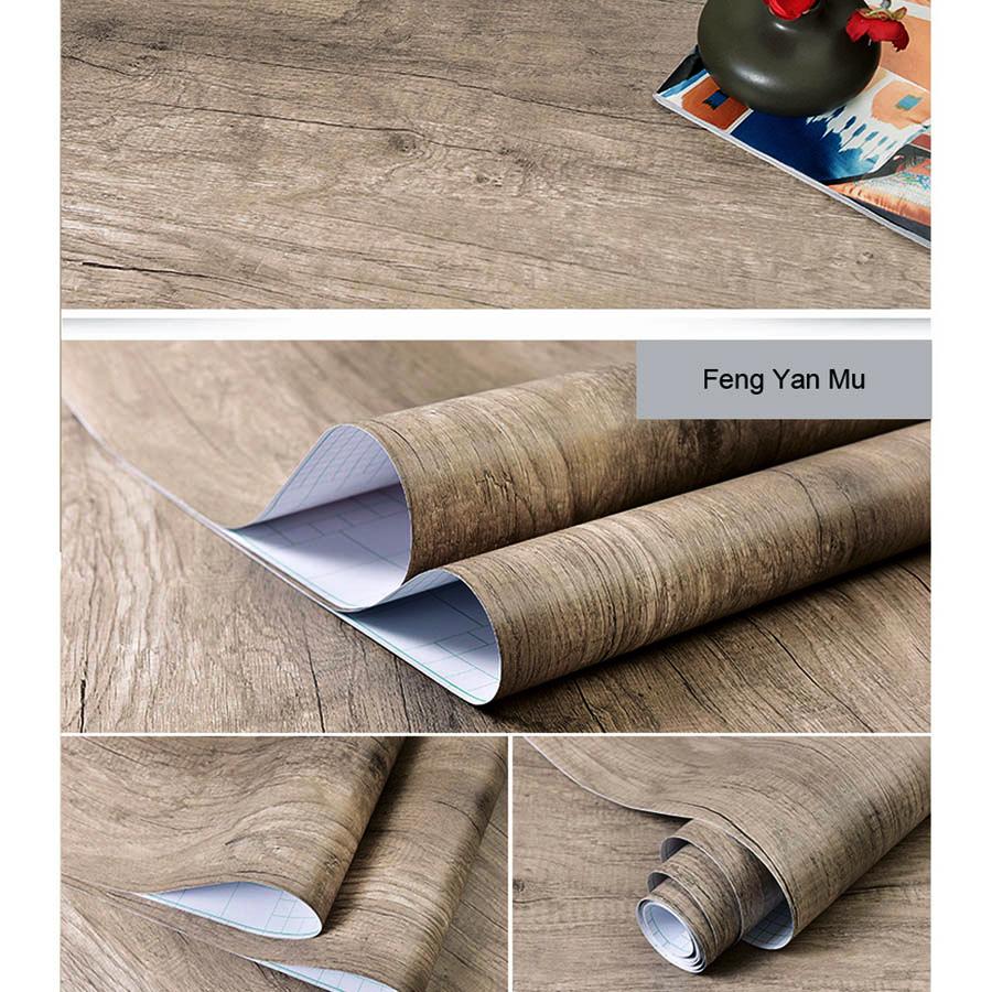 

Водонепроницаемая ПВХ наклейка для реставрации мебели с текстурой дерева, самоклеящиеся обои, шкаф для одежды, тумба, столешница, дверь, декоративная пленка 3m x 40cm