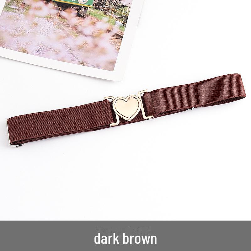 Unisex Adjustable Elastic Braided Canvas Belt with Alloy Buckle
