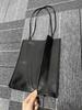 Minimalist Lambskin Tote Bag - Casual Commute, Thin Strap, Large Capacity, Women's Shoulder Shopping Bag.