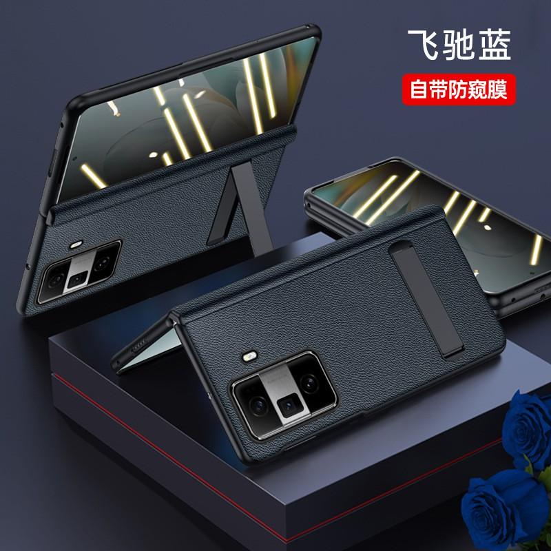 Premium Genuine Leather Flip Case Honor Magic Vs3 With Built-in Kickstand Magnetic Full Protection Screen Protector