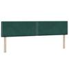 Box Spring Bed with Mattress Dark Green 180x220 cm Velvet
