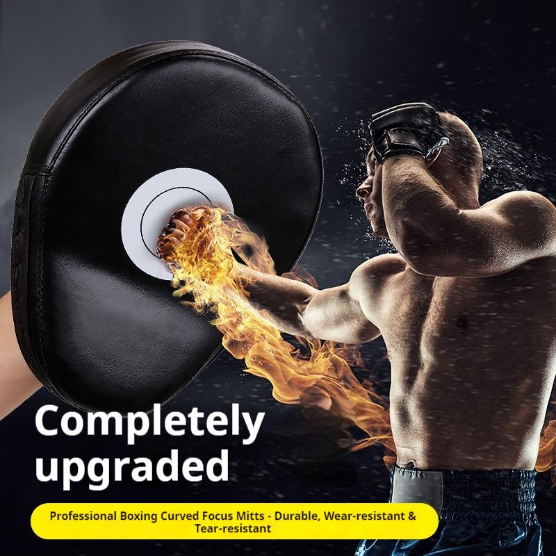 Curved Boxing Focus Mitts Pu Leather Durable Shockproof Training Gear For Adult Taekwondo Muay Thai Kickboxing Sanda Punching