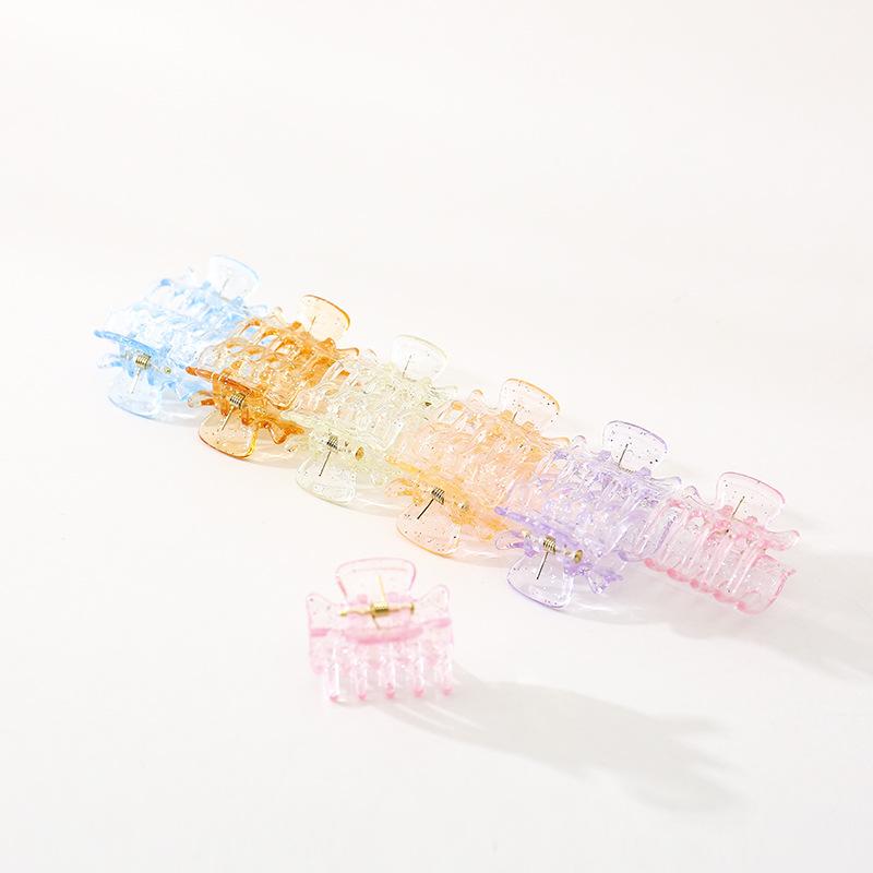 12-teiliges Haaraccessoire-Set 3cm Dekorative Clips Bernstein Schwarz Bunt Starker Halt Druckspangen