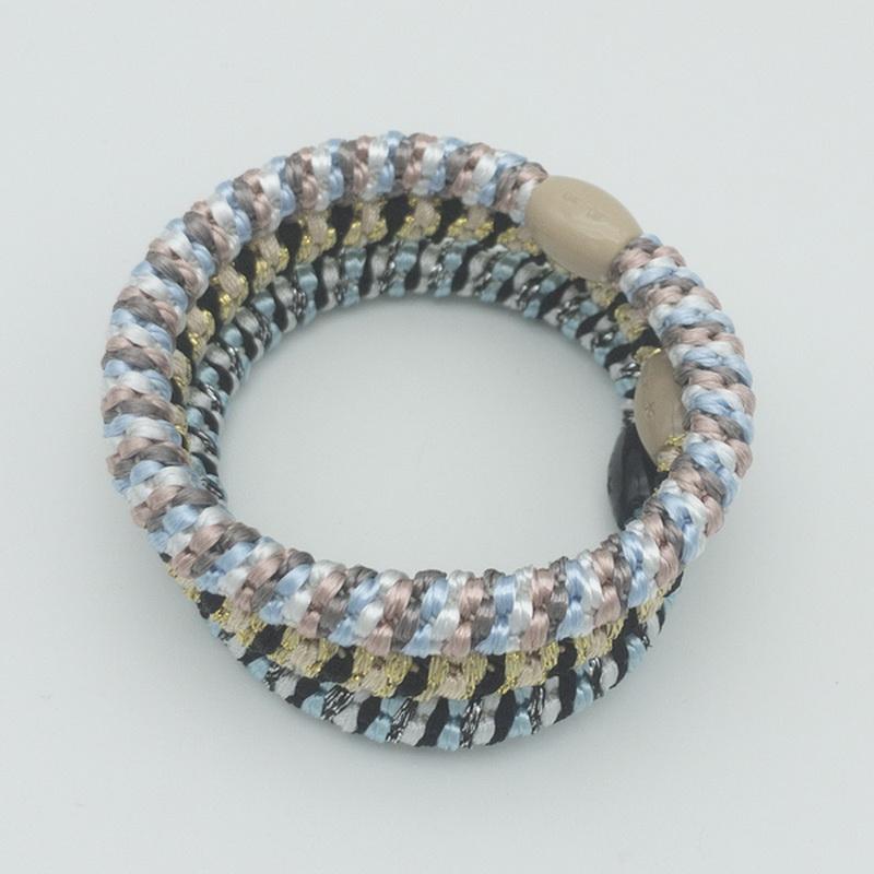 3 Stück/Set Damen Mode Golddraht Haargummis Elastische Spiralhaargummis Für Mädchen Haarspangen Scrunchie-Accessoires Knekkies