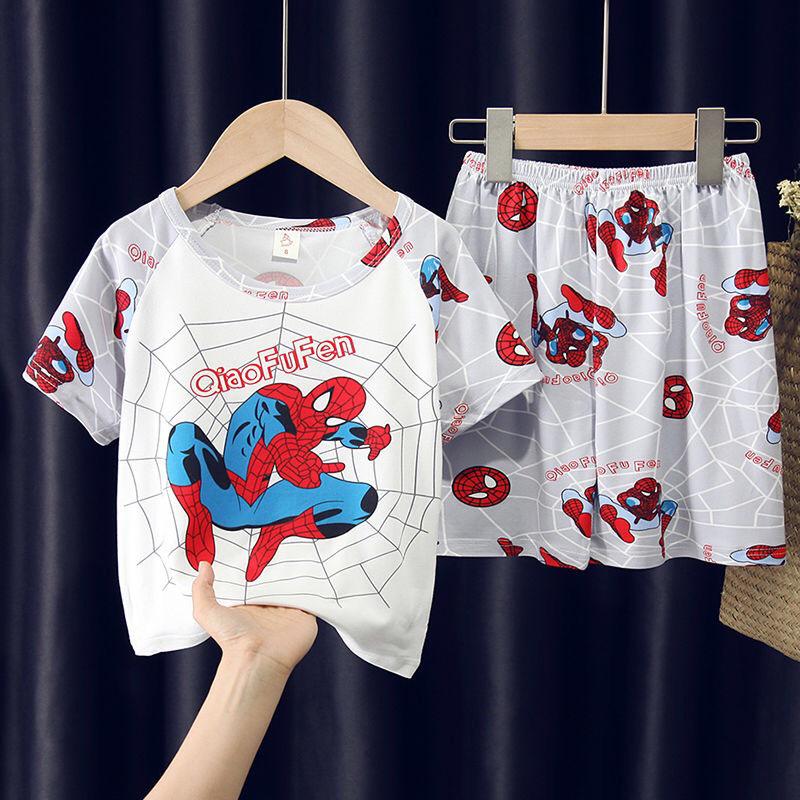 Summer Cartoon Pajama Set: Short Sleeve & Shorts for Kids