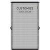 MAGZO Customized Hanging Screen Door 20" - 32" Width, Enhanced Polyester Screen Door Mesh with Retractable Tension Rod Easy To Installation, Weighted
