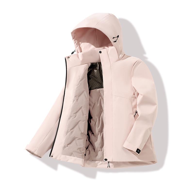 Plush and Thickened Jacket for Warmth and Waterproof Graphene Cotton Coat for Women and Men