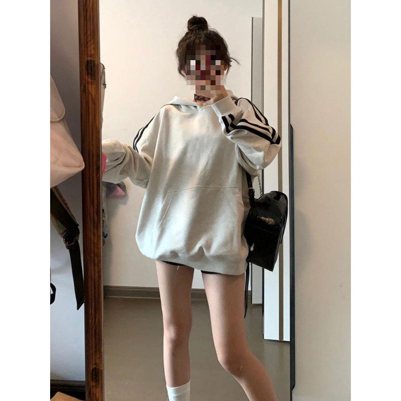 YS8 Women's Retro Color Block Stripe Hoodie, Autumn 2025 Design