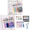 Color Pressbutton Ballpoint Pen With Sketching And Drawing For Students
