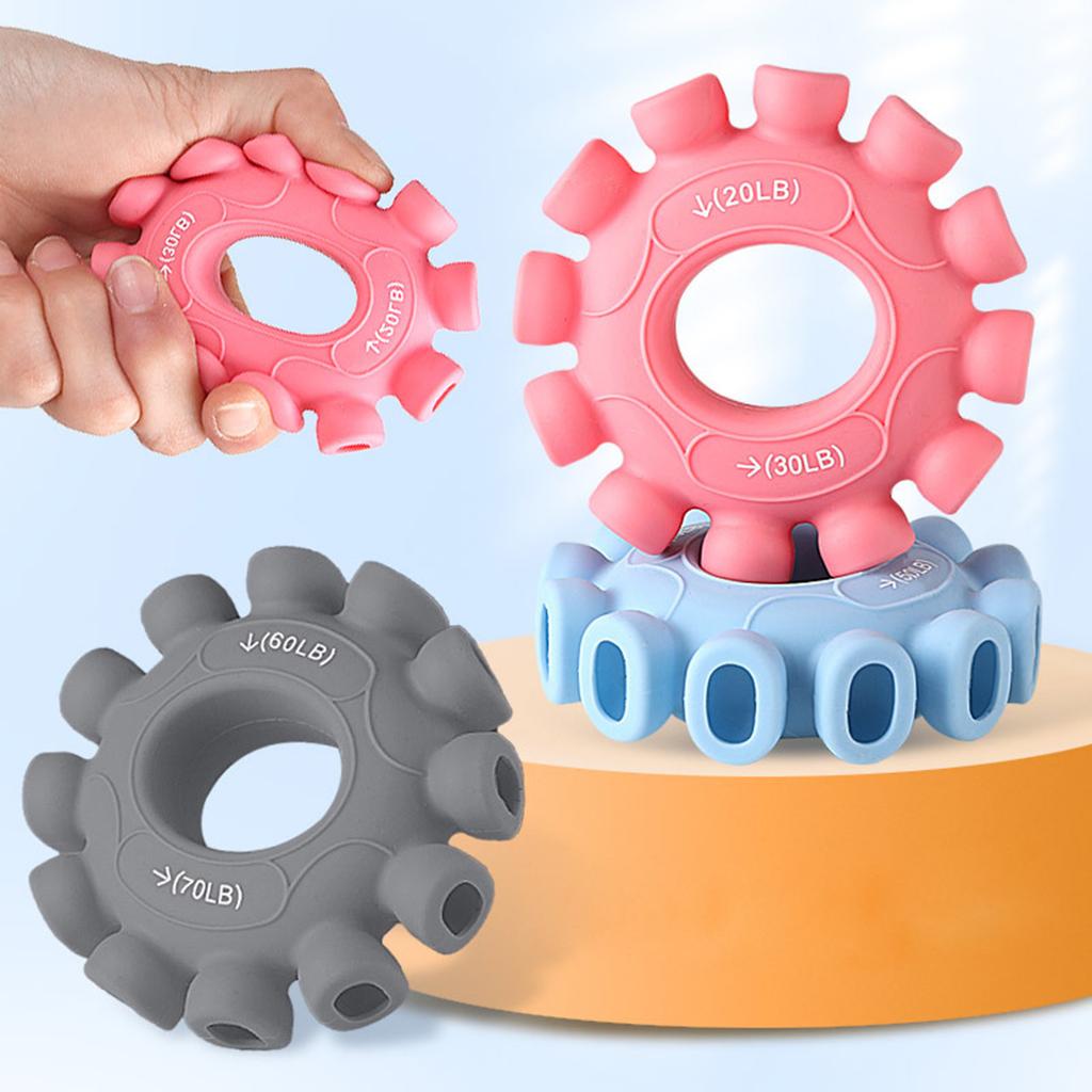 Hand Strengthener Suction Cup Grip Rings Hand Exerciser Silicone Squeezer Grippers Finger Exerciser for Office Homes Gym