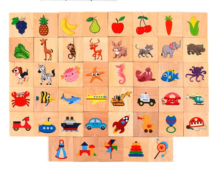 Toddler Shadow Matching Puzzle Game – Animals, Fruits, Transportation, Shapes for Cognitive Development