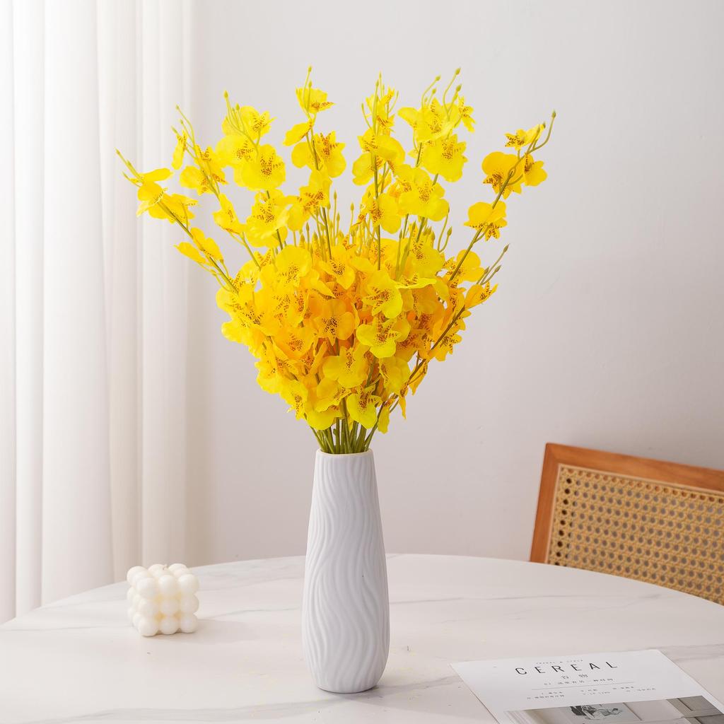 Dancing Orchid High-Quality Artificial Floral Arrangement for Living Room and Dining Table Decoration