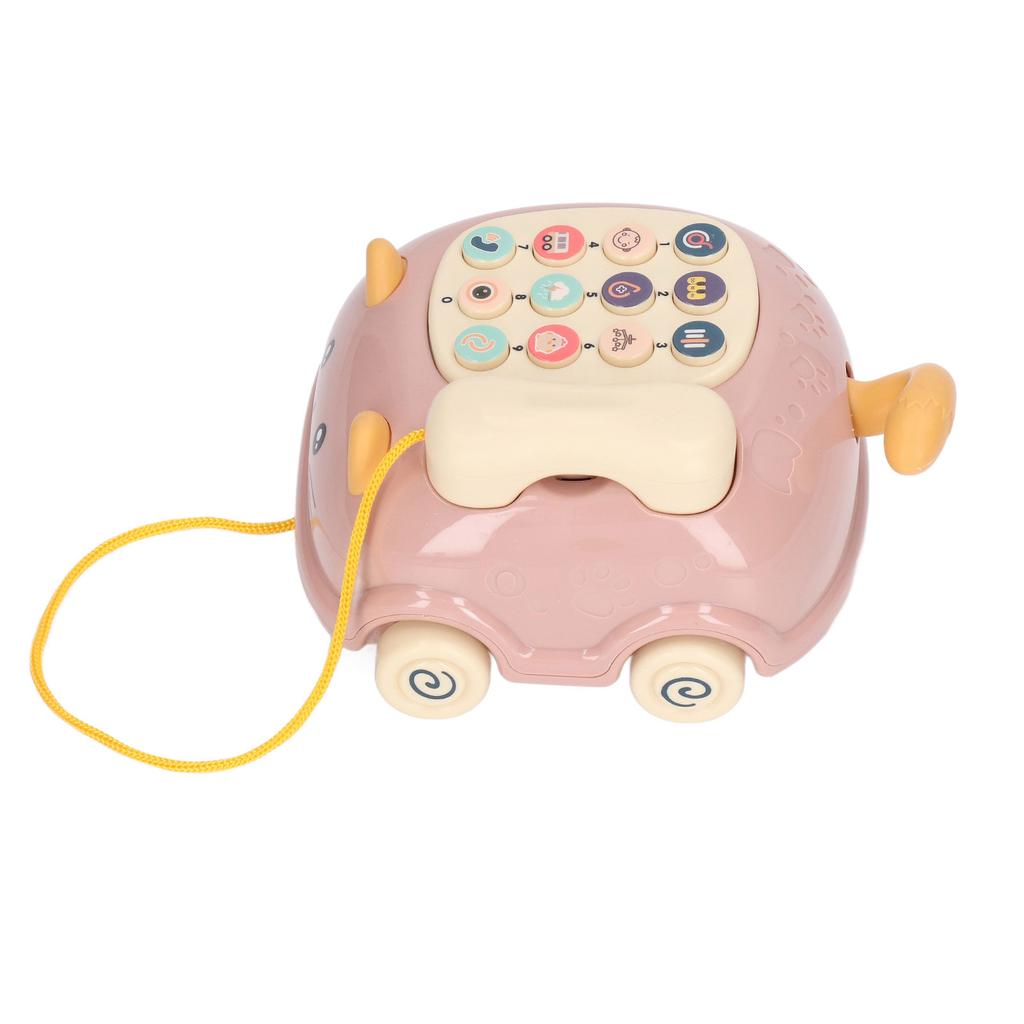 Baby Phone Toddlers Musical Toy Pretend Phone Call Toy Car Bilingual Story NaMachine Kitty Shape for Enlightment