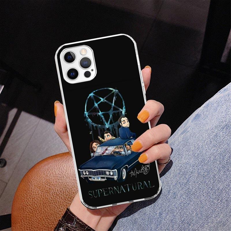 Angel Castiel Supernatural Phone Case For iPhone 17 Air 16 Pro Max 16E 15 + 14 Plus 11 12 13 Mini 7 8 SE Gift Print Cover Fundas