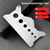 2/5/10Pcs Stainless Steel Bolt Gauge Thread Checker Flat Double-Sided Screw Measuring Device For Pattern Jewelry Watch