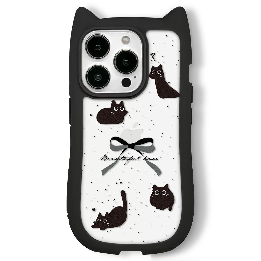 Creative Cat Ear iPhone16 Phone Case Compatible and Suitable for iPhone15 14 13plus/12/11promax