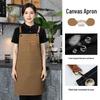 Customizable Stain-Resistant Waterproof Canvas Apron for Barista, Salon, and Gardening